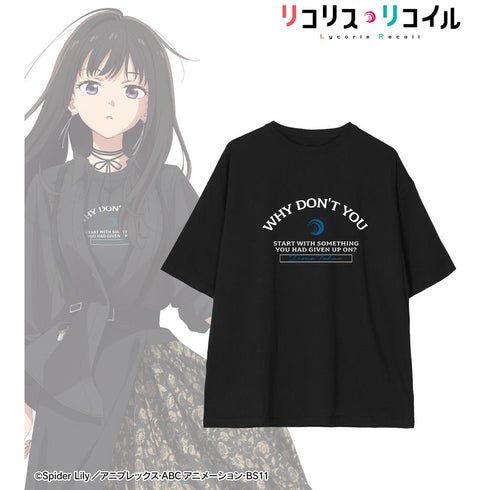 『リコリス・リコイル』描き下ろし 井ノ上たきな シャツコーディネートver. BIGシルエットTシャツユニセックス